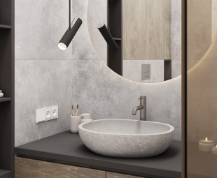 Керамогранит Laparet Glyster Illusion Silver structure matt (GHR) glossy ink рект. (60х60х0,8)